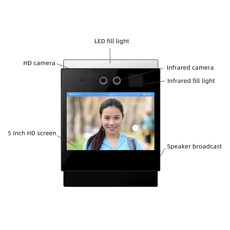 face time attendant glass door access control student face attendance system wifi Facial recognition device with SDK API