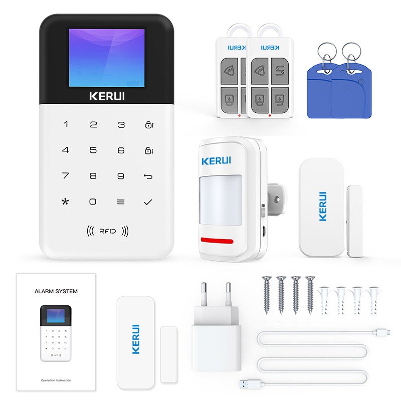 2024 New Home Smart Alarm System GSM SMS Phone Call Alarm Smart WiFi Tuya Alarm System Kit