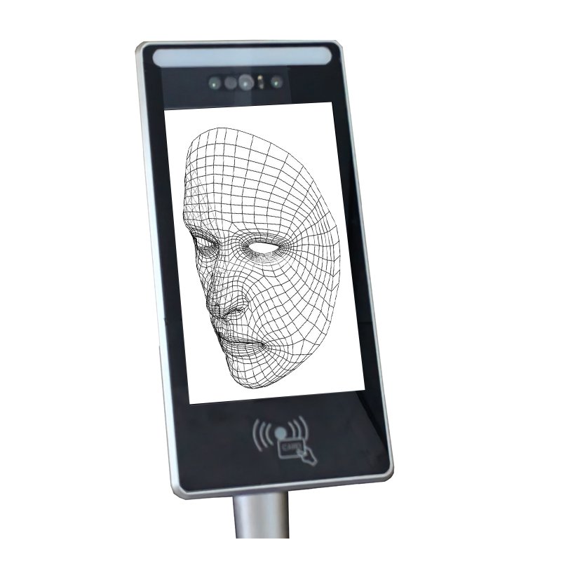 AI Deep Learning 3D Face Recognition Kiosk Night Vision Android System TCP/IP Wifi Thermal Scanner Biometric Access Control SDK
