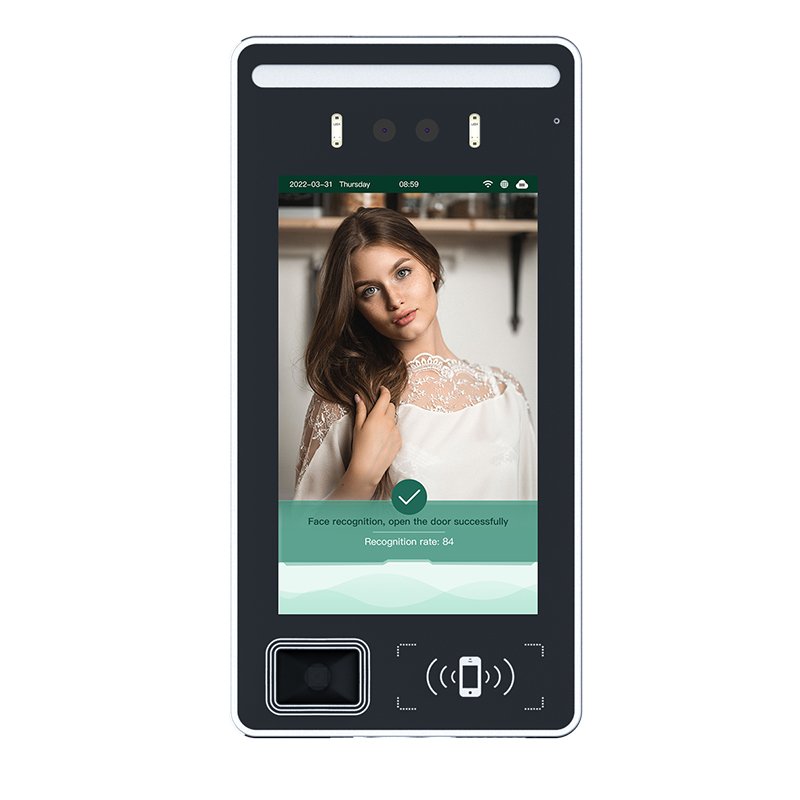 Thinmoo Customizable Face & Fingerprint Recognition Ethernet/ 4G Terminal RFID Card Phone App Access Control System Logo-F600