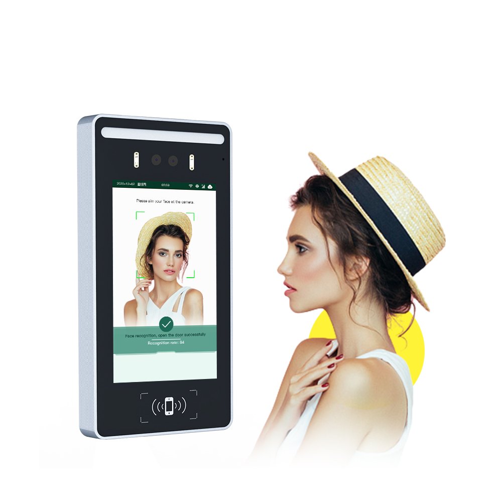 Thinmoo Customizable Face & Fingerprint Recognition Ethernet/ 4G Terminal RFID Card Phone App Access Control System Logo-F600