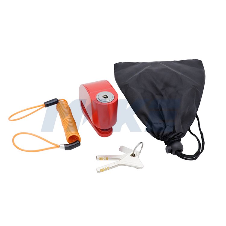MK619 Motorcycle Anti Theft Bike E-bike Lock Push-Down Locking Mechanism Disk Brake Alarm Disc Lock Braking System