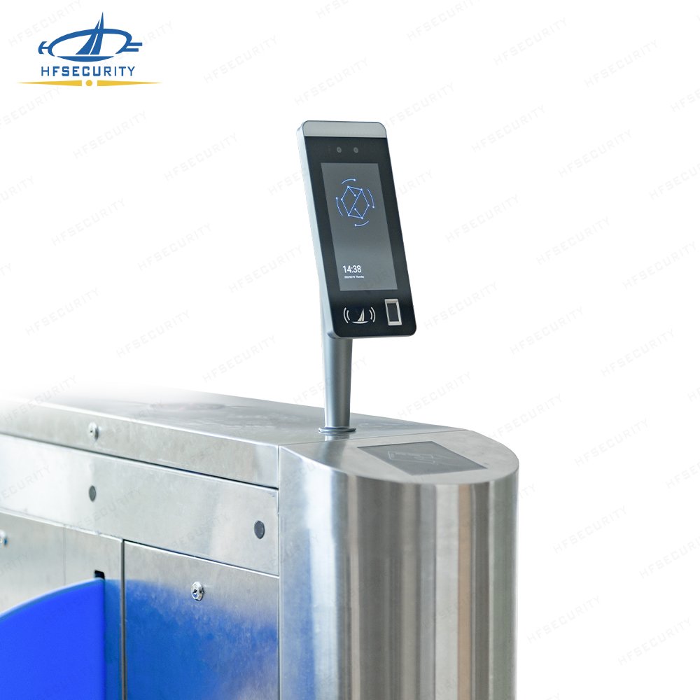 HFSecurity FR07 Stand Turnstile Android NFC Fingerprint Face Recognition Access Control Attendance System