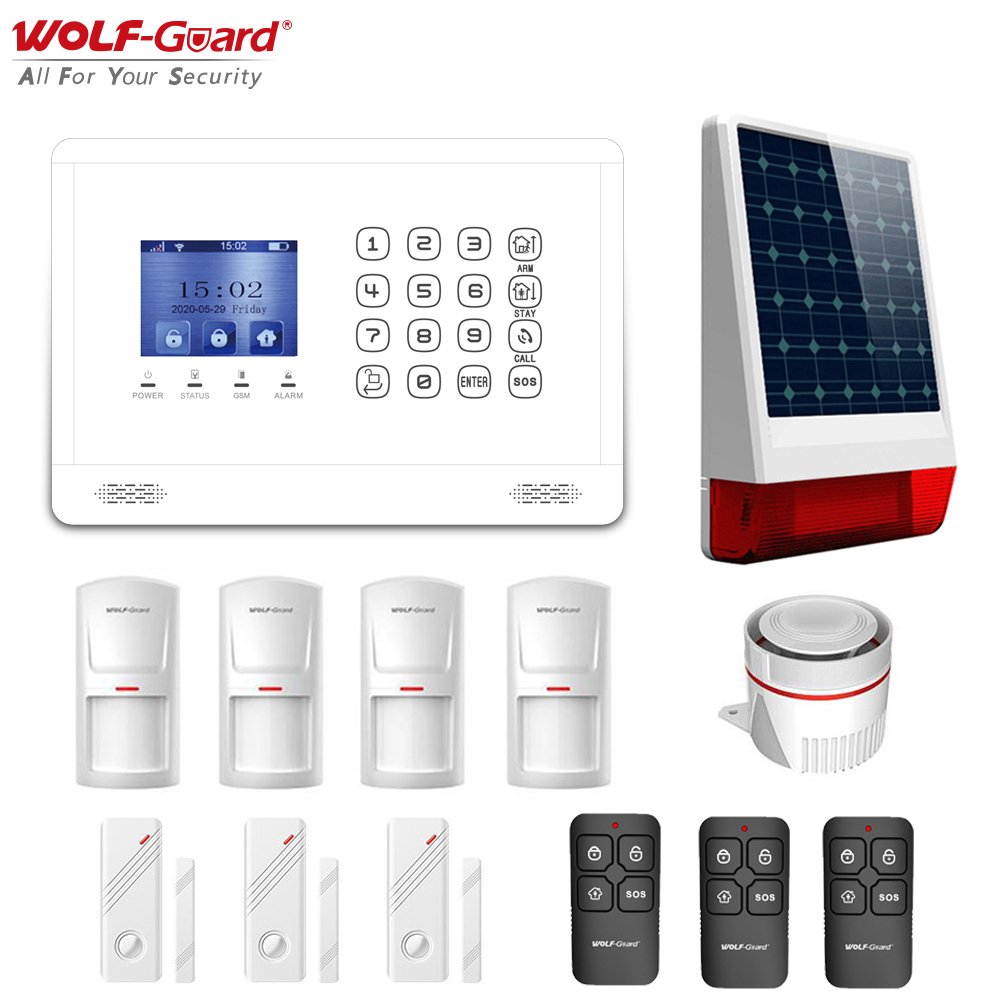 Smart Home Alarm watch WIFI+GSM 4G Wireless GSM Business/house Alarm Security systems Hub with 12V relay out
