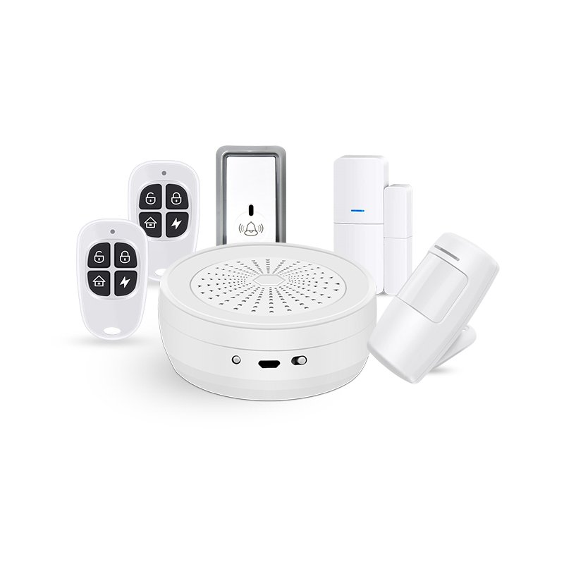 Wireless WiFi GSM Siren Smart Alarm System with Door Window Motion Sensor for Home Security House Apartment Office