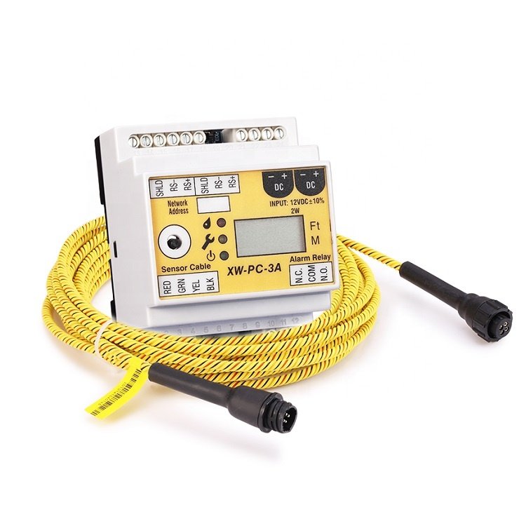 RS485 Output Automatic Alarm Water Leak Detection Sensor Detector 4 Wires Modbus RTU DIN 35MM