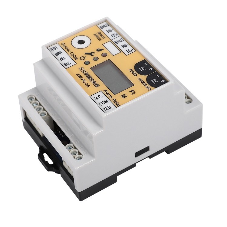 RS485 Output Automatic Alarm Water Leak Detection Sensor Detector 4 Wires Modbus RTU DIN 35MM