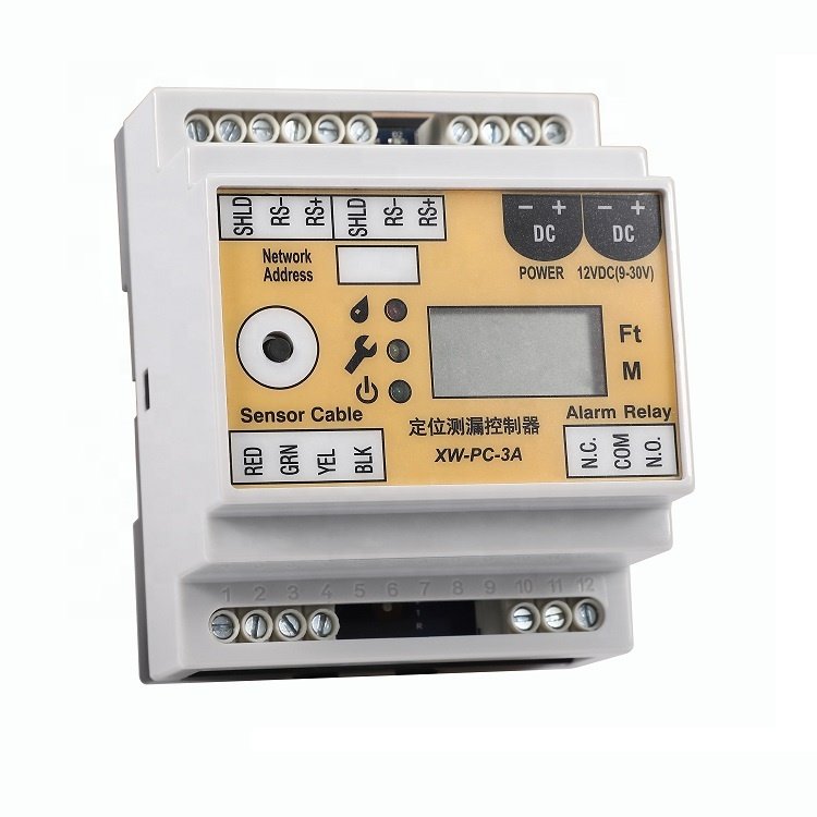 RS485 Output Automatic Alarm Water Leak Detection Sensor Detector 4 Wires Modbus RTU DIN 35MM