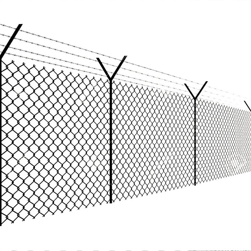 Border Perimeter Security Intrusion Detection Fence Alarm System with Integrated Fencing