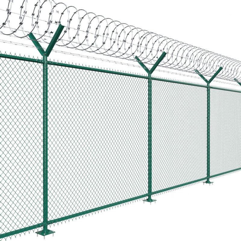 Border Perimeter Security Intrusion Detection Fence Alarm System with Integrated Fencing