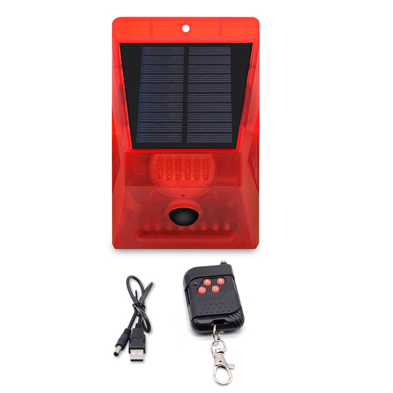 365 days 24 hours Standby solar energy Infrared Human Body Induction Home Solar Security Light Tamper Movement Alarm System