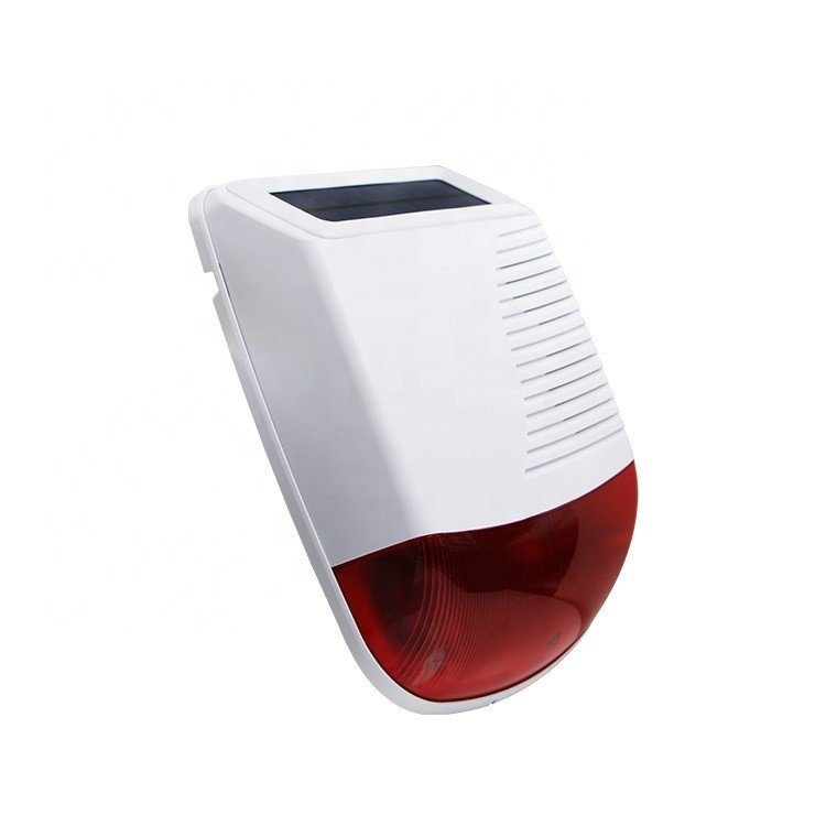 Waterproof IP65 Outdoor Alarm Siren Wireless 433MHz Sound Light Strobe Siren for Security Alarm Systems