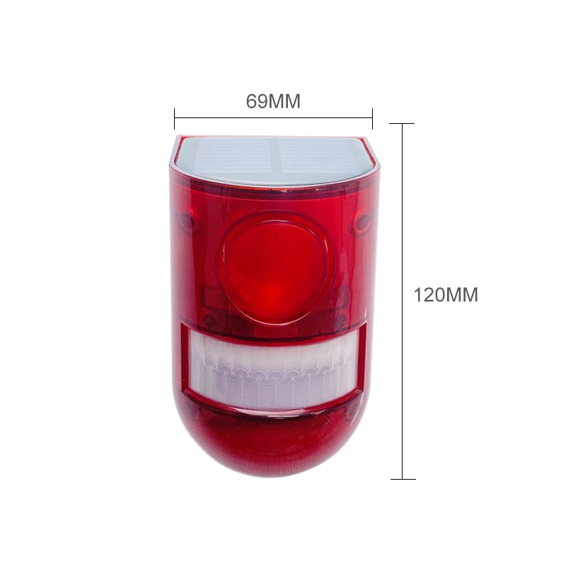 NEW Solar Alarm System Solar Security light Motion Sensor Security Alarm Emergency LED Strobe Warning Light