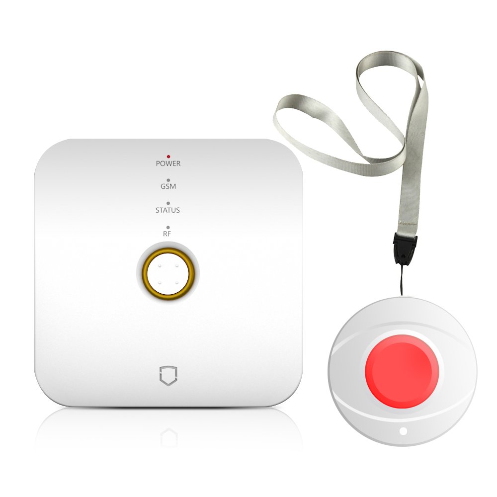 No Monthly Fee Includes Waterproof Pendant Elderly Home Help Alarm Life Monitor Wireless Help Button Medical Alert System