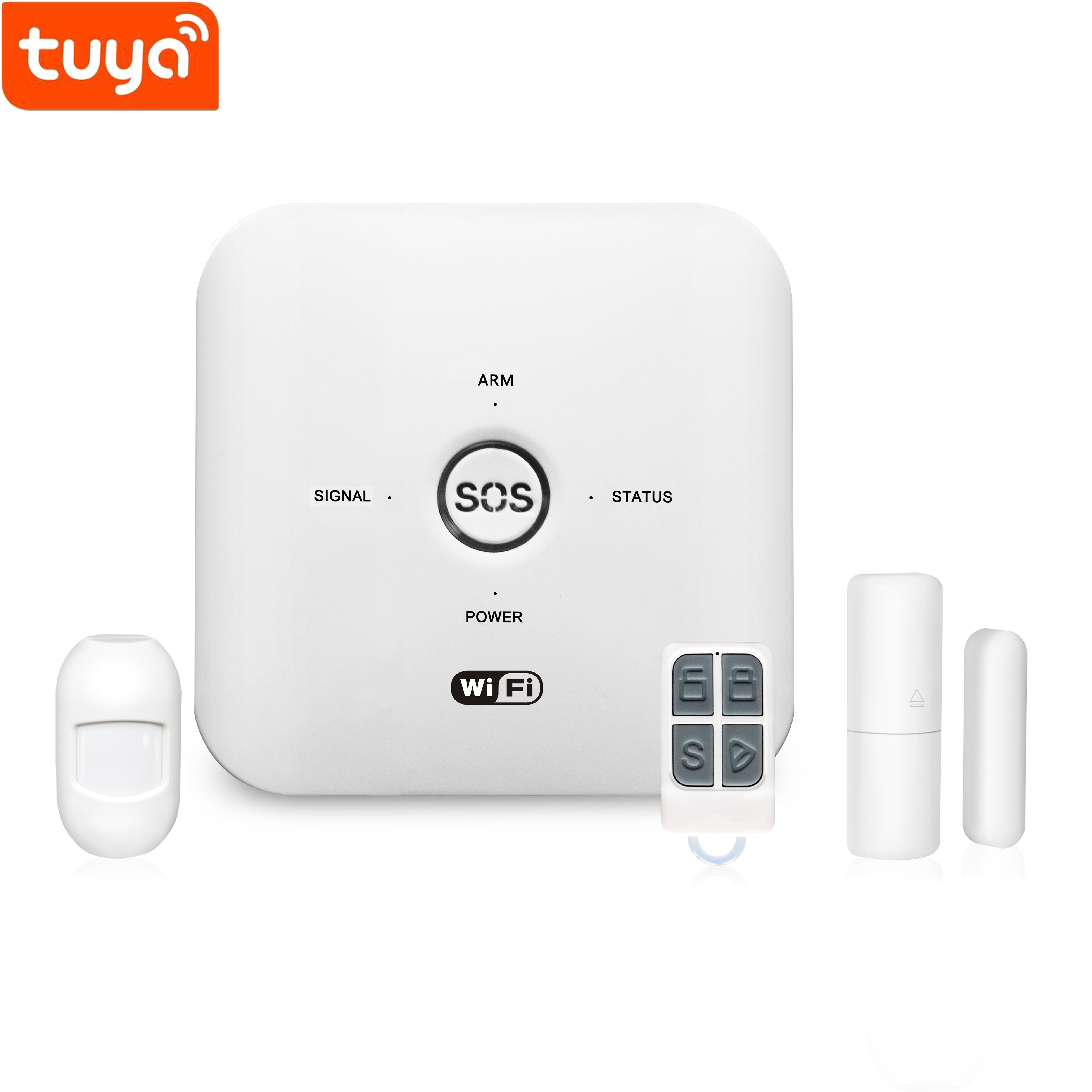Tuya Smart Home Security Alarm System Wifi/GSM with SOS button Can be combined with other accessories work with Google Home