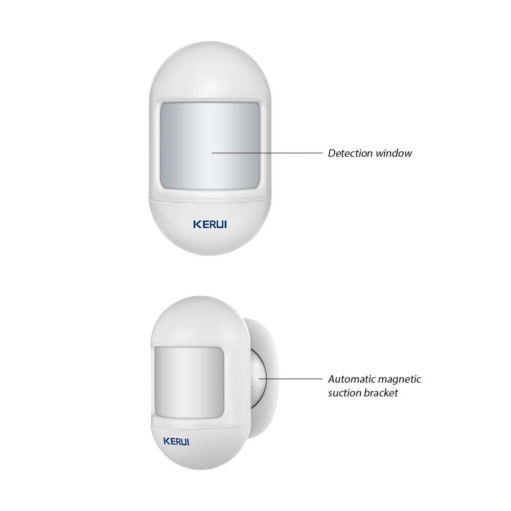 KERUI P831 Wireless Mini PIR Motion Sensor Alarm Detector With magnetic swivel base For G18 W18 Home Security Alarm System