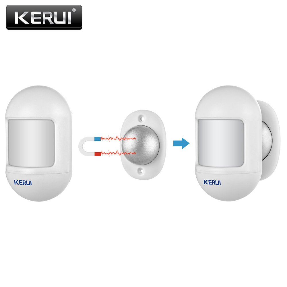 KERUI P831 Wireless Mini PIR Motion Sensor Alarm Detector With magnetic swivel base For G18 W18 Home Security Alarm System
