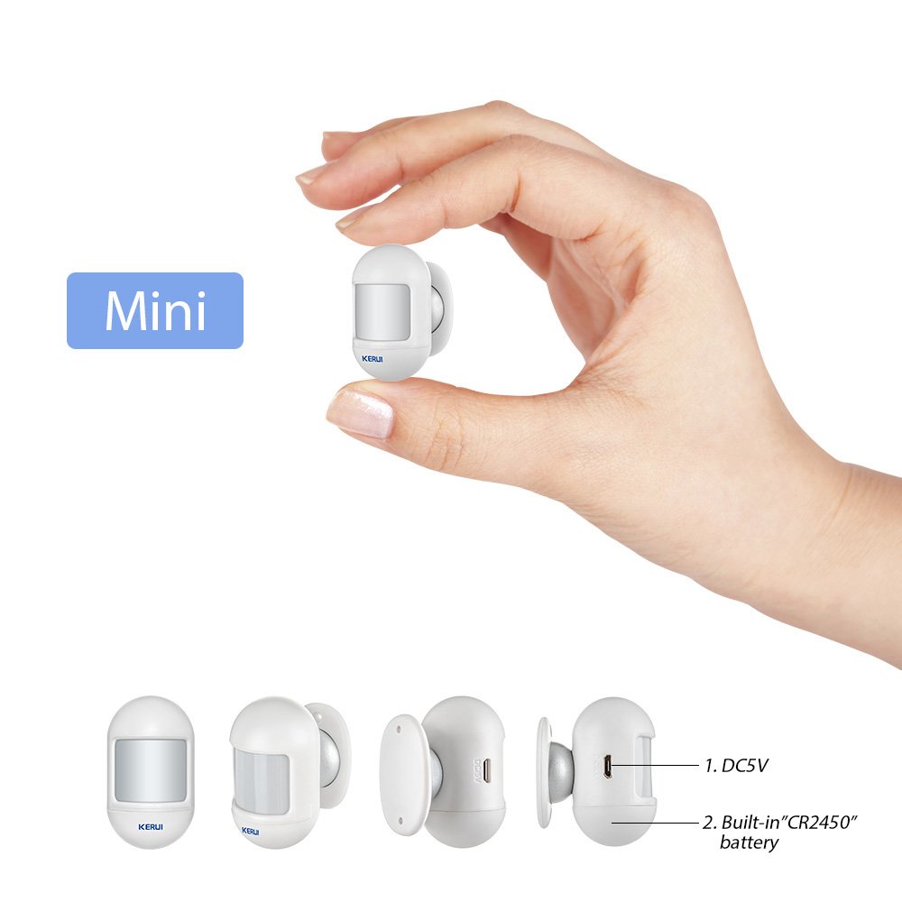 KERUI P831 Wireless Mini PIR Motion Sensor Alarm Detector With magnetic swivel base For G18 W18 Home Security Alarm System