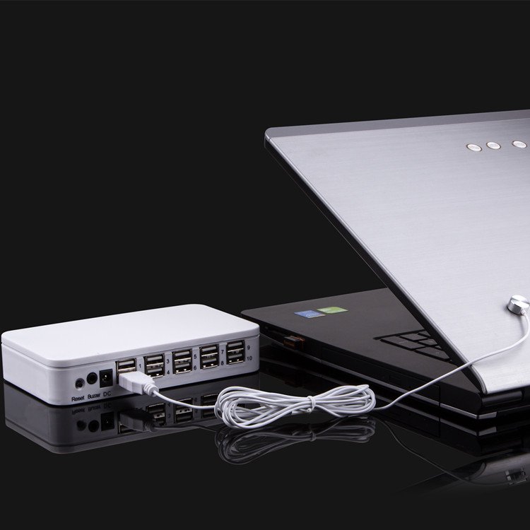 High quality retail store use exhibition sensor attached cable security alarm anti-theft system for laptop notebook