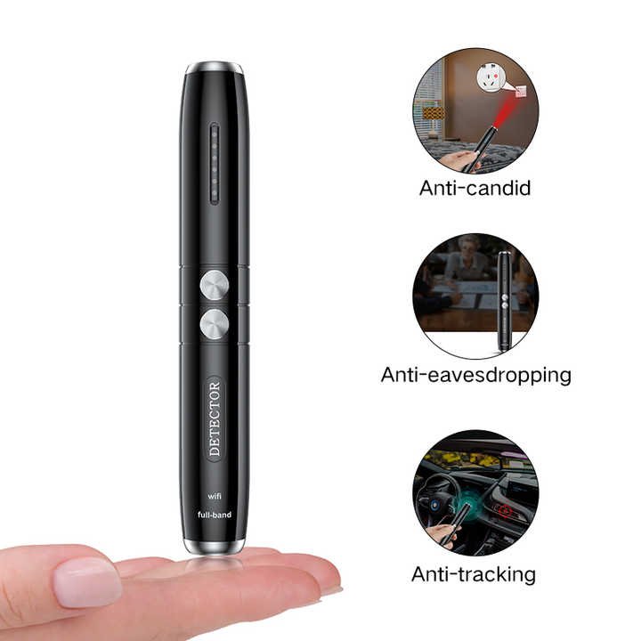 T8 RF Signal Detector Anti-Spy & GSM Detector Alarm System for Candid Camera and Eavesdropping Scanner