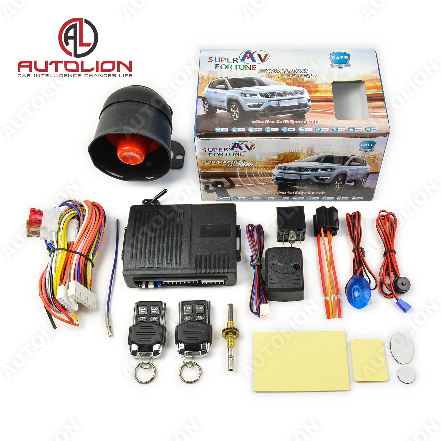 Hot selling car alarm system prestige car alarm system 433Mhz keyless entry system lock/unlock trunk release alarms