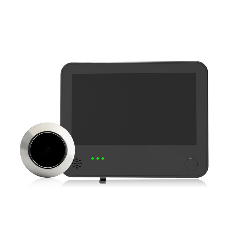 tuya wifi PIF motion detection alarm night vision 6000mah battery charging 4.3inch smart door viewer for home security system