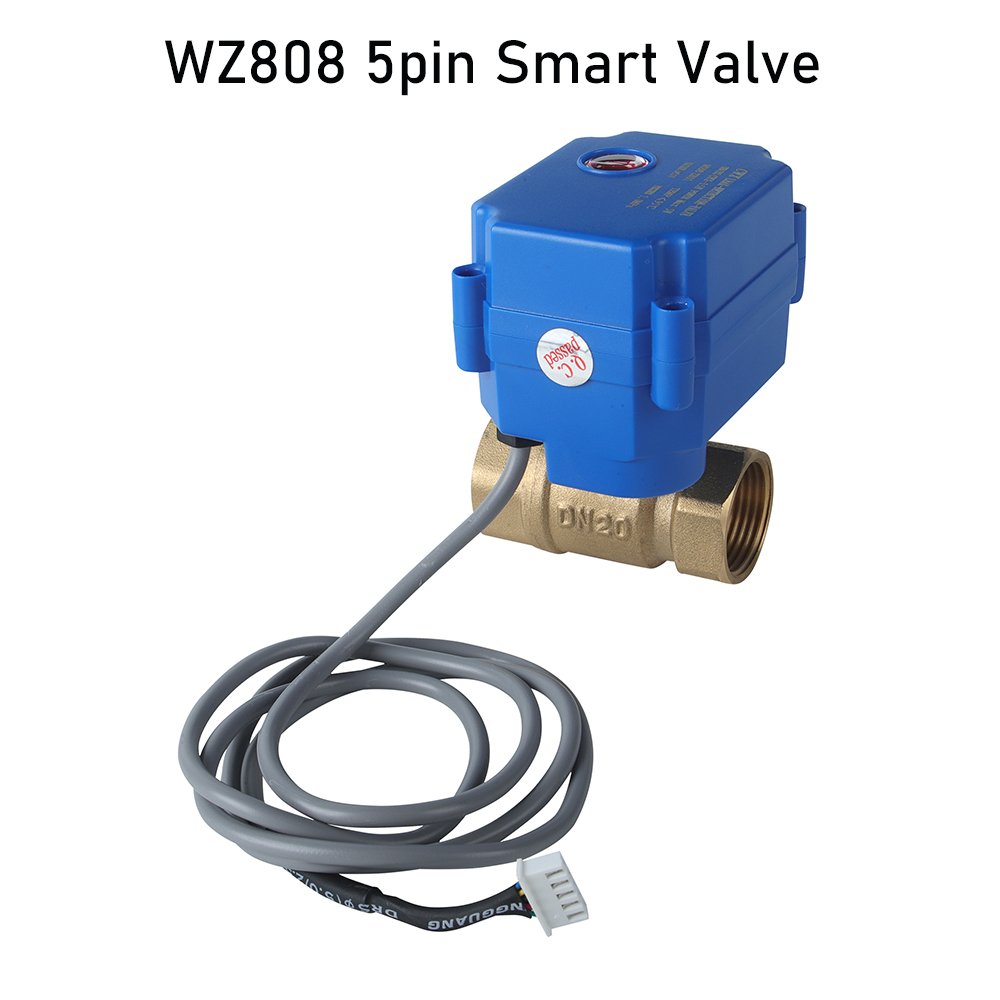 Kazakhstan hot selling high quality WZ808 water leakage system Water controller DN20 (3/4 inch) faucet crane and 4pc 6m sensor
