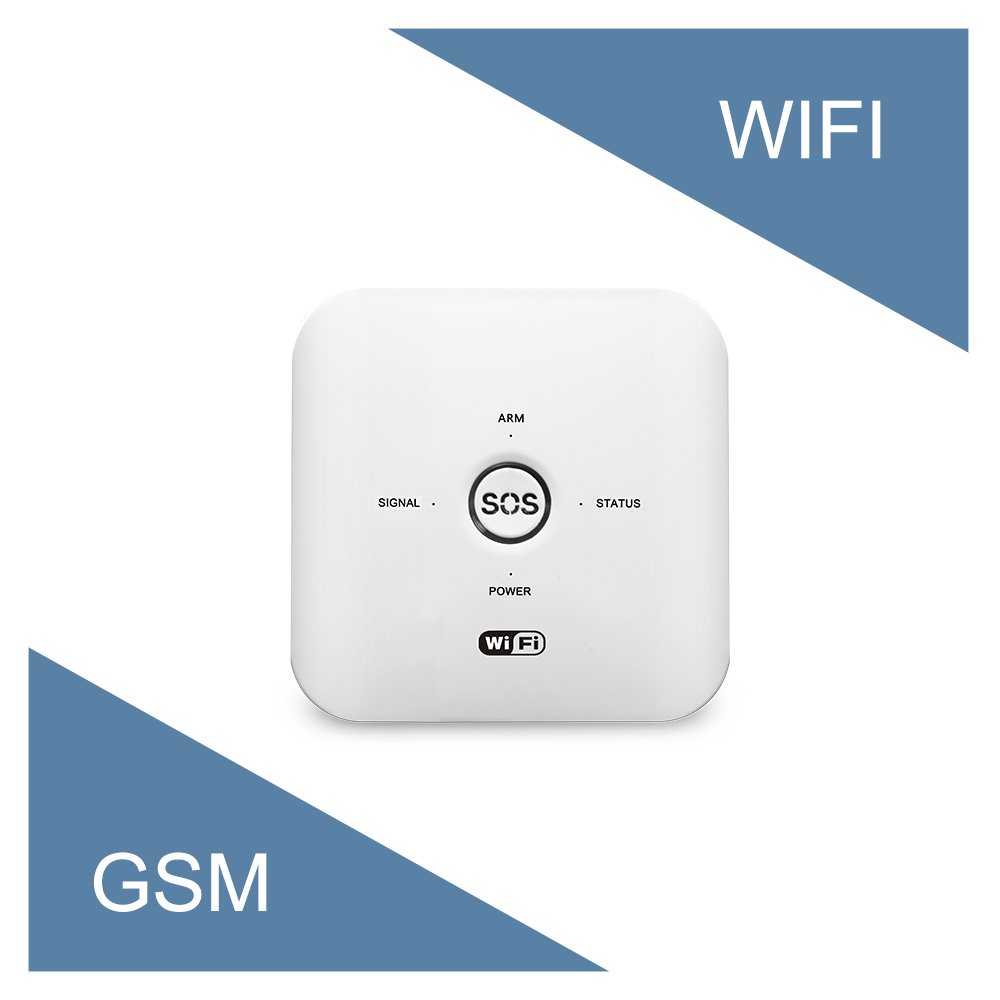 Multi languages available Tuya WIFI Smart Home Alarm Wireless 433MHZ GSM Anti theft security alarm for home and office