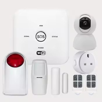 Multi languages available Tuya WIFI Smart Home Alarm Wireless 433MHZ GSM Anti theft security alarm for home and office