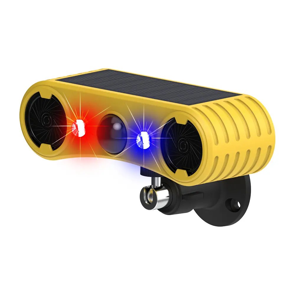 2024 Solar Voice alarm IP65 Outdoor Motion Detectors&Sensor IP55 Waterproof Outdoor Solar Alarm Security