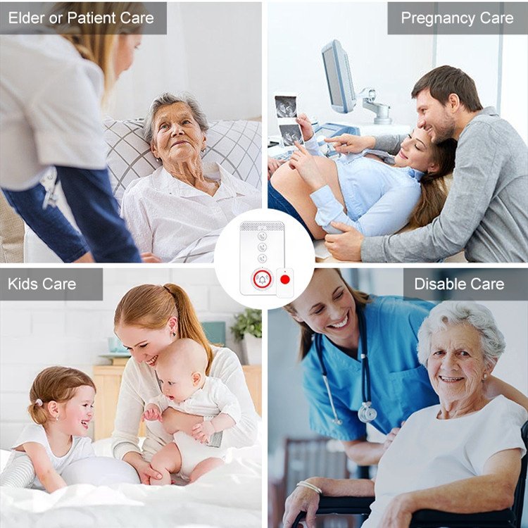 Seniors Elderly Nursing Patients Medical Care Heathcare SOS 4G Panic Alarms Emergency Calls One Button SOS Alarm System
