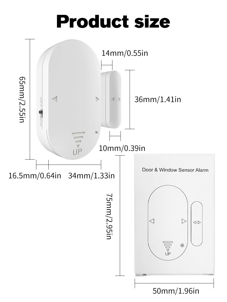 Portable Wireless Alarm System Window and Door Alarm