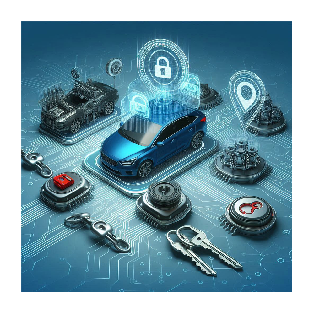 Alarm System Advanced Key Fob Security Glass Break Sensors Wireless Car Security Systems Ignition Disabling System