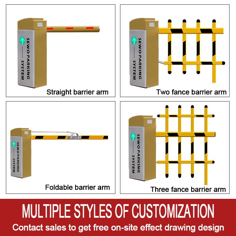 SEWO Automatic Traffic Parking Boom Barrier Gate For Car Access Control Parking Lot Management Security System