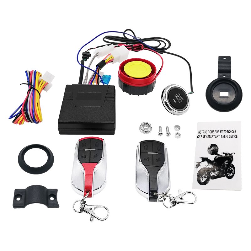 Factory Price Motorcycle Alarm System With Engine Start Button