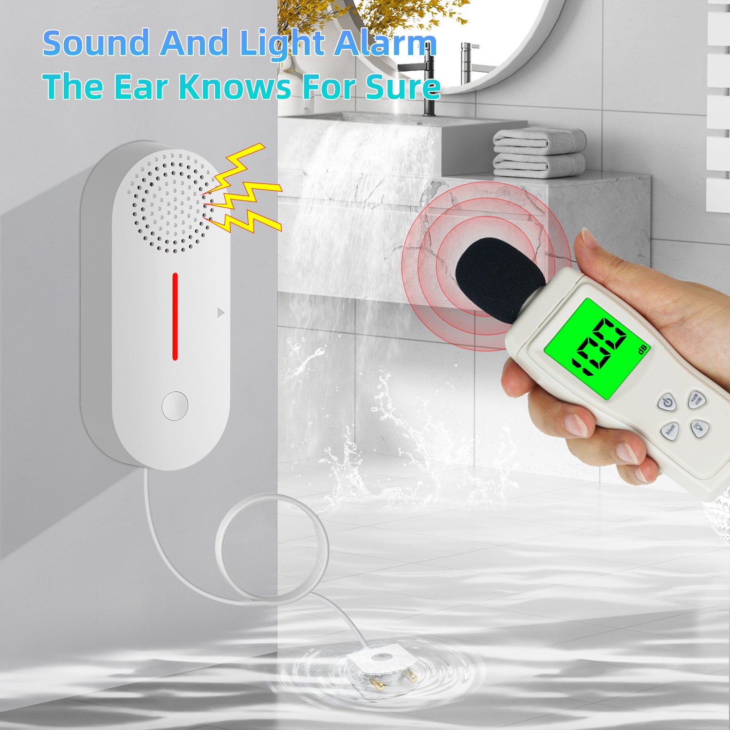 New Trending Tuya Smart WIFI Flow Leakage Detector Water Leak Sensor Wi-Fi Security Home Alarm Systems