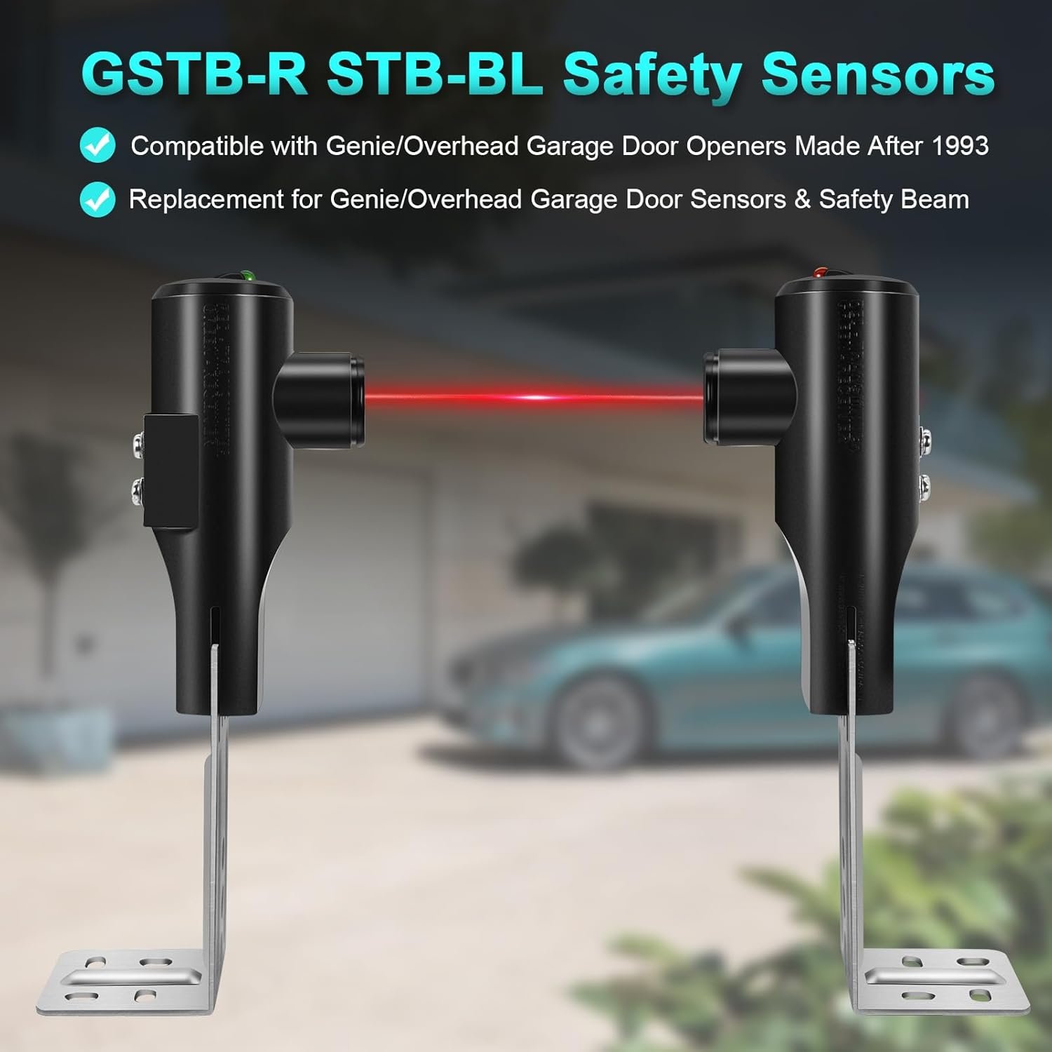 Garage Door Sensor Compatible STB-B GSTB-R GSTB-BX 37220R 34094R Gate Eye Safety Beam Sensor Garage Door Opener Safety Sensor