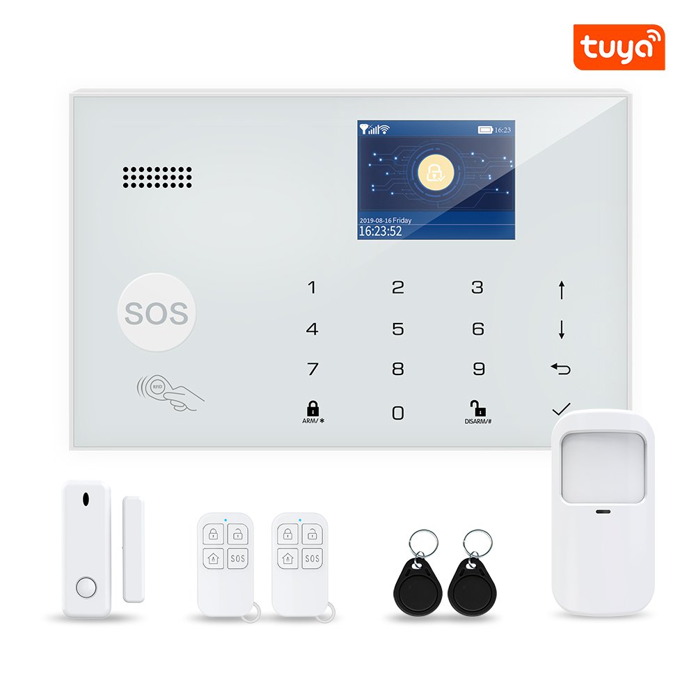 Smart Tuya WIFI GSM Alarm System Home Security Alarm System Wireless
