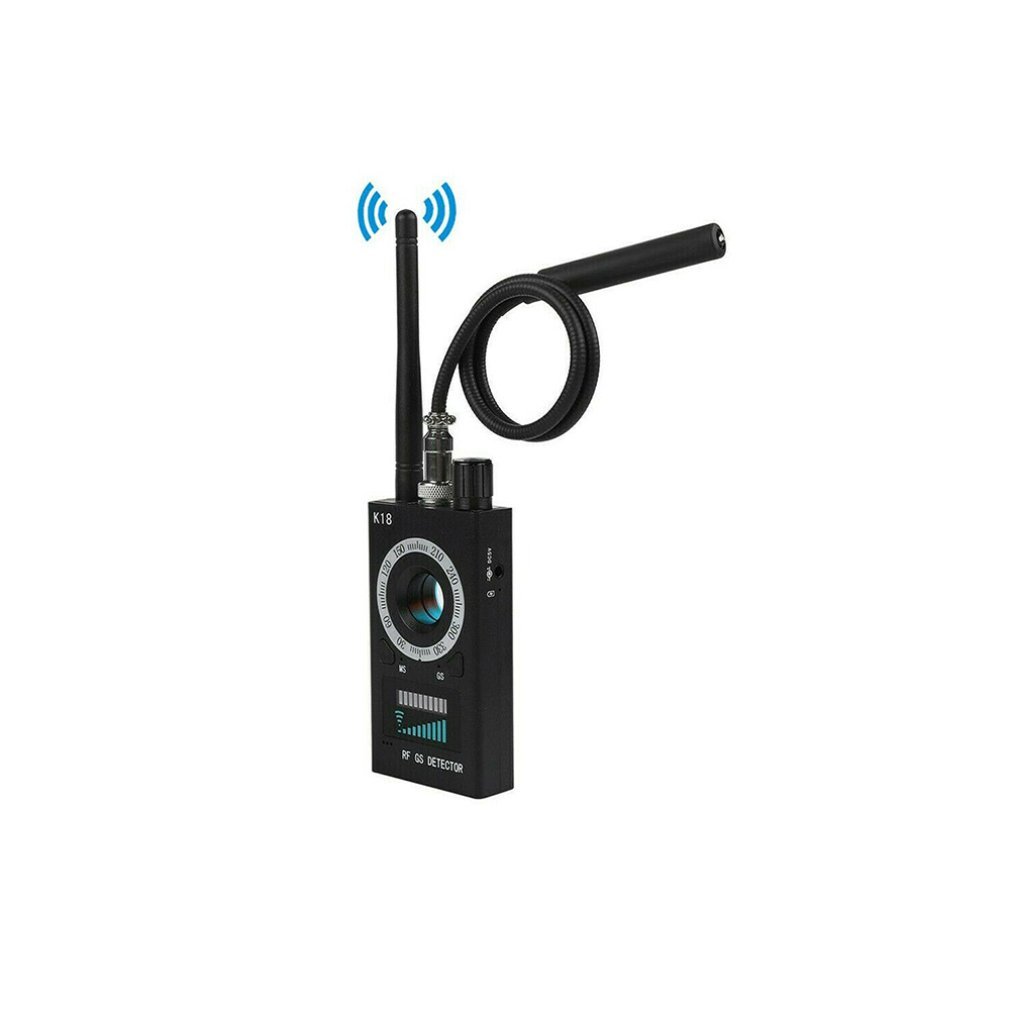 K18 Wireless RF Anti Spy Bug Detector Camera GSM Audio GPS Tracker Signal Lens Finder Anti Spy Hidden Camera Detector
