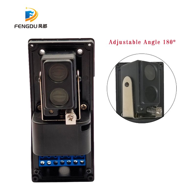 12-24V DC/AC Unilateral Wiring Reflective Photocell Sensor Single Beam for Gate Openers Access Control Security Alarm Systems