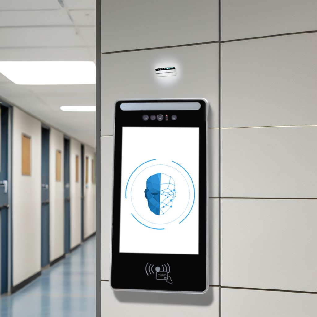 IR-powered indoor face recognition attendance system biometric access control for employee attendance with real-time recording