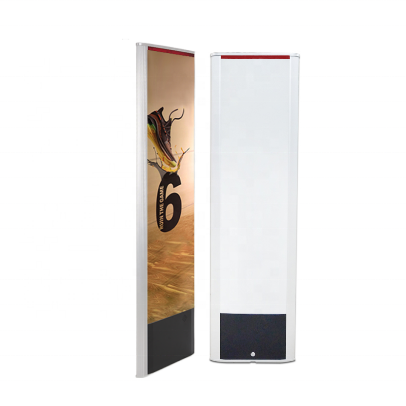 Hot selling EAS Systems EAS RF Mono System Antenna RF EAS Security Alarm Gate with advertising board For Stores