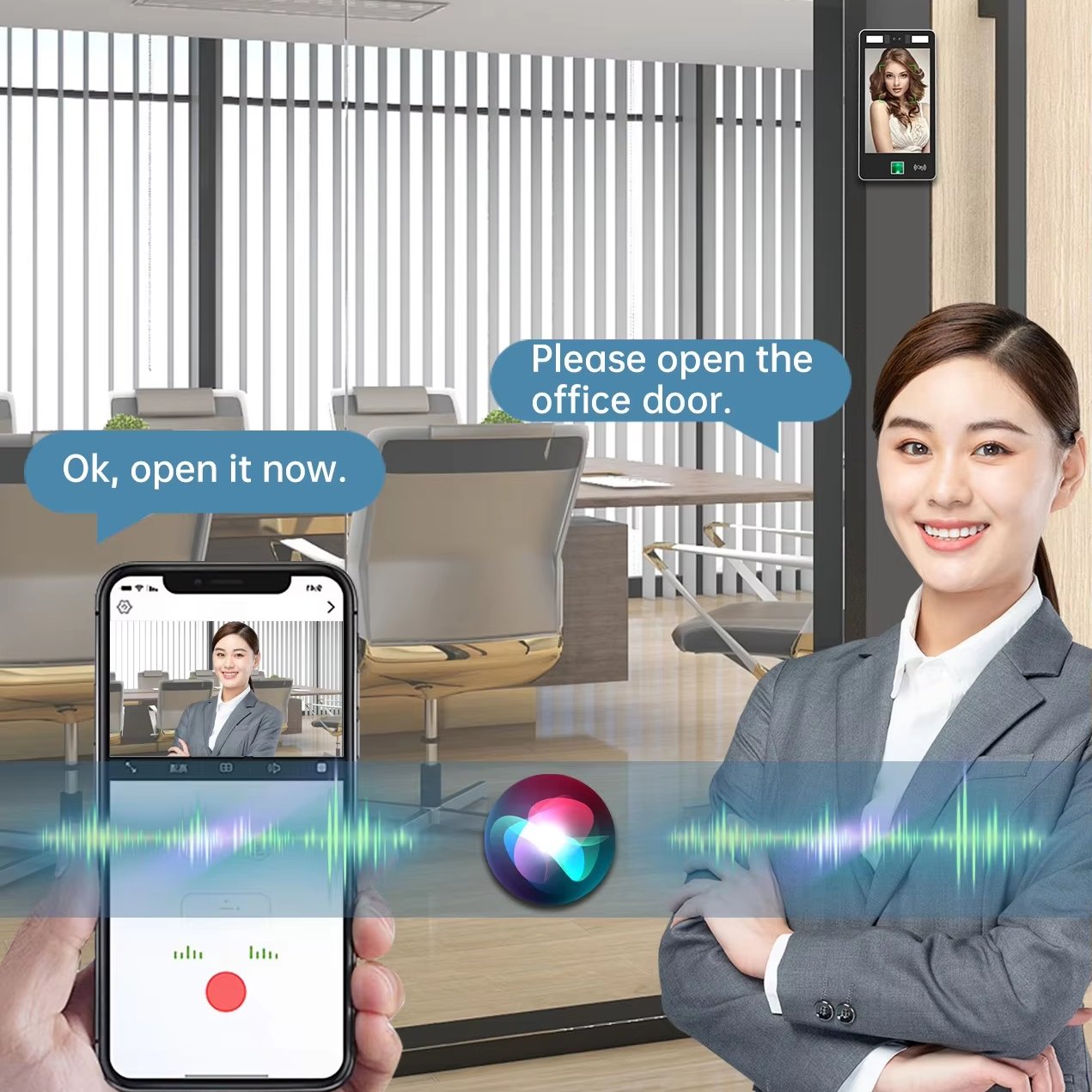 Ai Camera Tuya Software Dynamic Face Recognition Terminal Machine 3D Linux Base Stand For Attendance Door Opener Access System