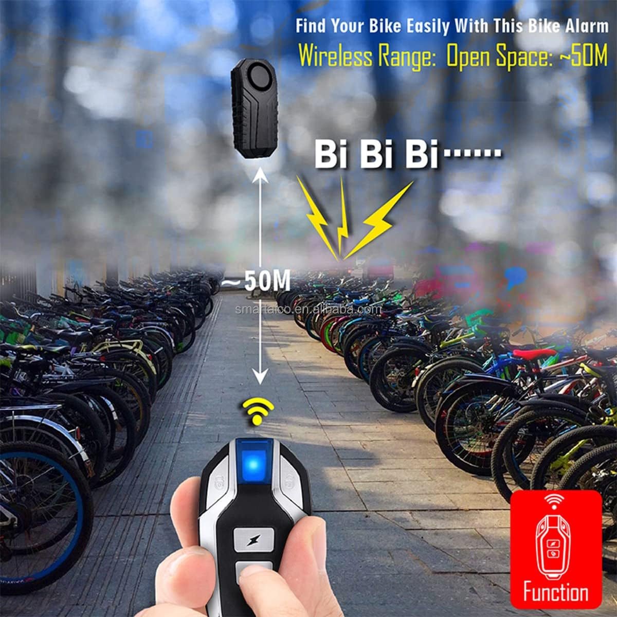 Wireless Anti-Theft Vibration Motorcycle Bicycle Alarms Waterproof Vehicle Security Door Window Alarm System
