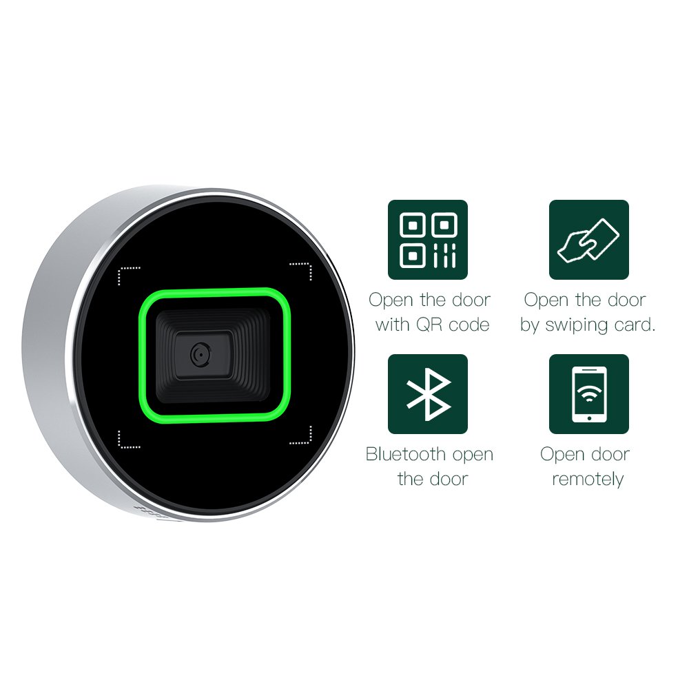Thinmoo Smart QR Code Access Control Metal Aluminum Alloy Remotely Controlled APP Access Control System Free Software and APP