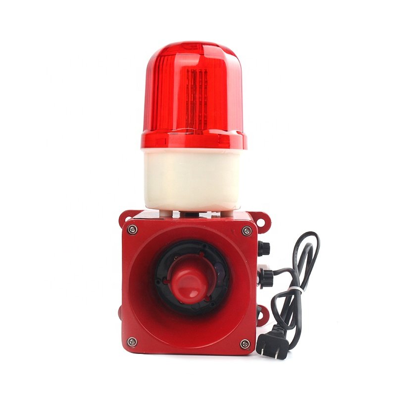 Microwave Motion Sensor Emergency Audio Audible Visual Warning Alarm System