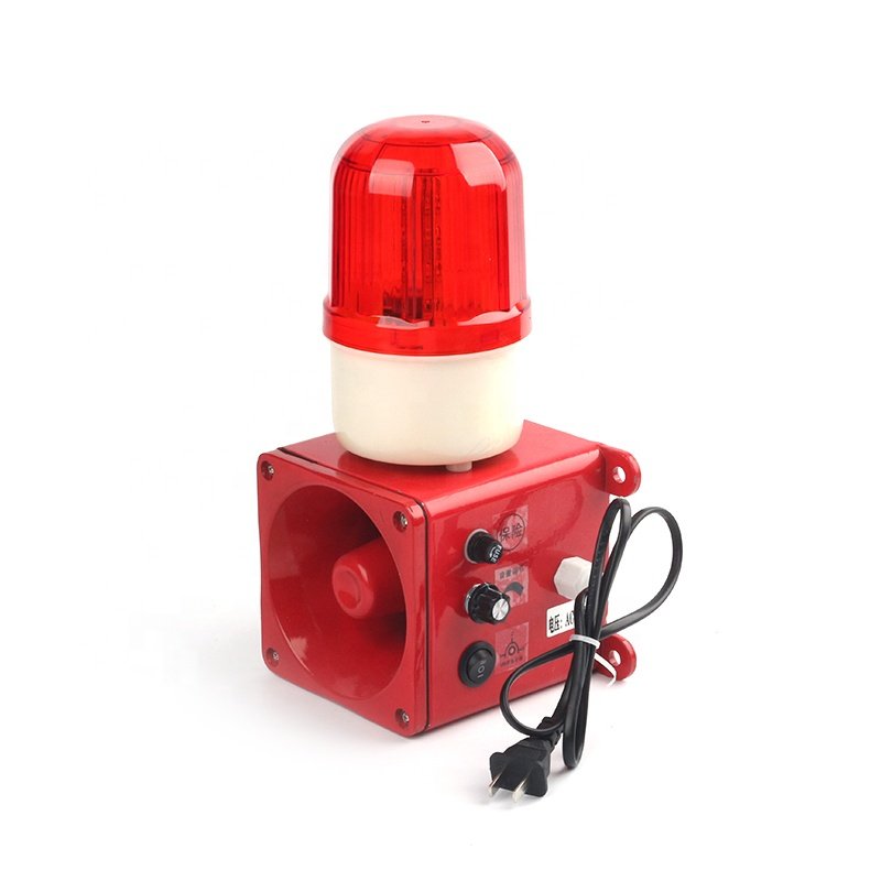 Microwave Motion Sensor Emergency Audio Audible Visual Warning Alarm System