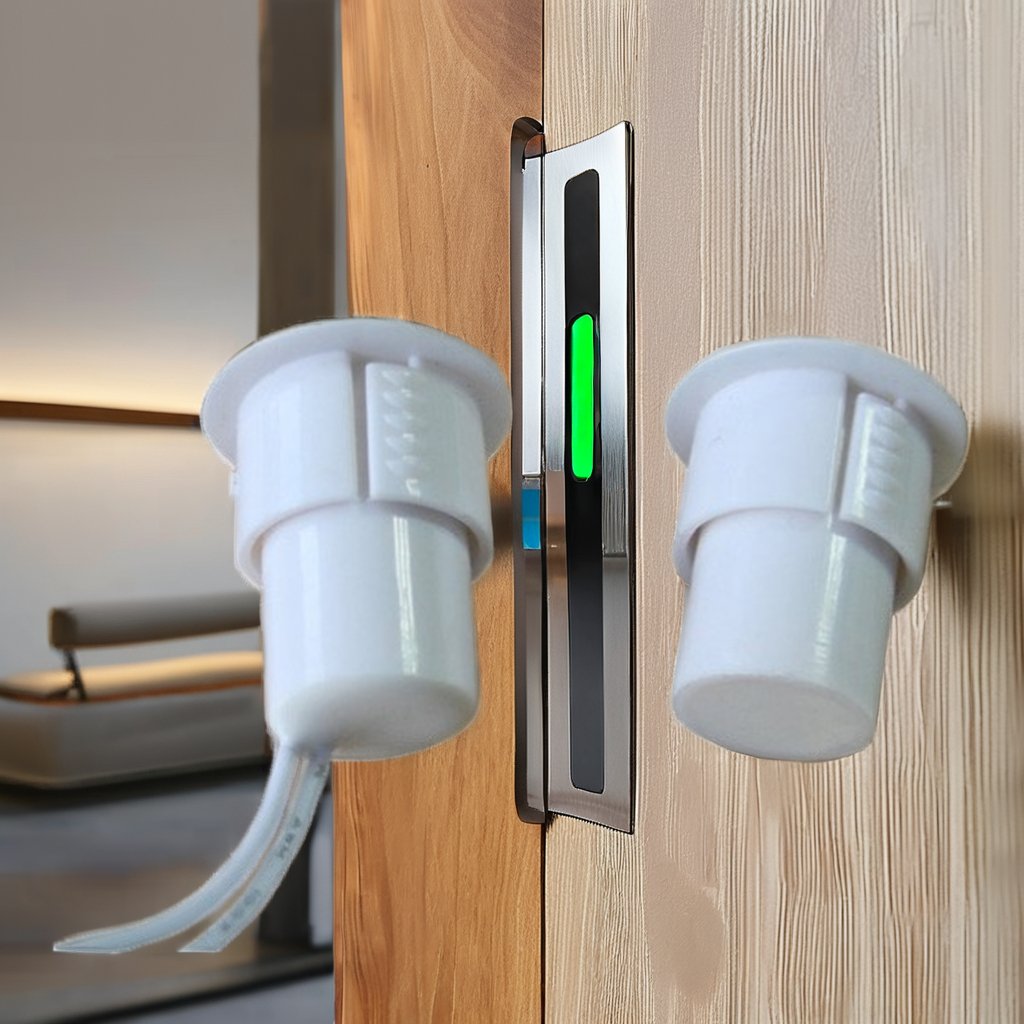 5C-36 Metal Door Sensor Flush-Mounted Magnetic Contacts Made with Durable ABS Plastic