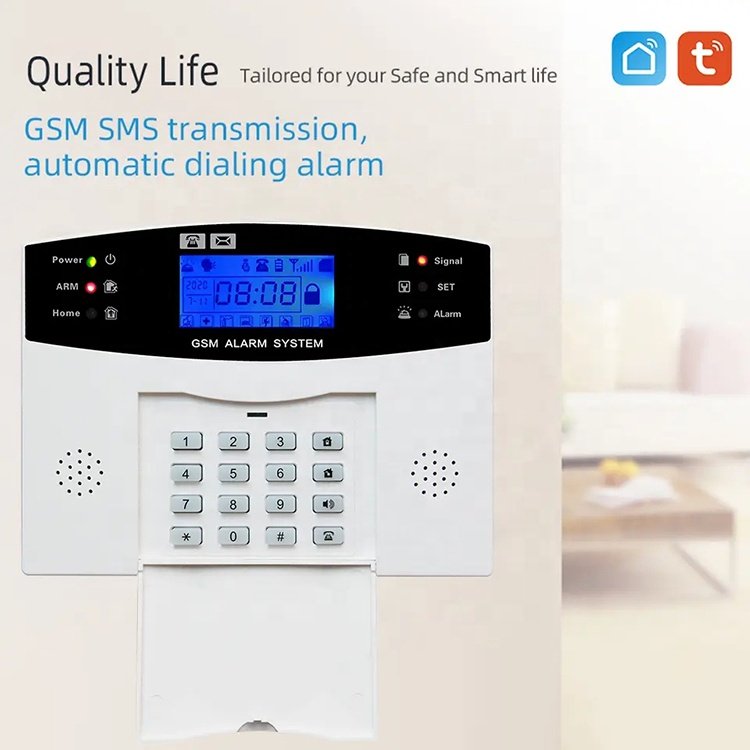 Wireless Security Intruder Alarm System Host Control Panel Security Equipment Gua Ip Alarm Factory Supply Smart Tuya Wifi GSM 4G