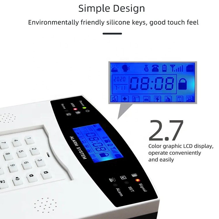 Wireless Security Intruder Alarm System Host Control Panel Security Equipment Gua Ip Alarm Factory Supply Smart Tuya Wifi GSM 4G